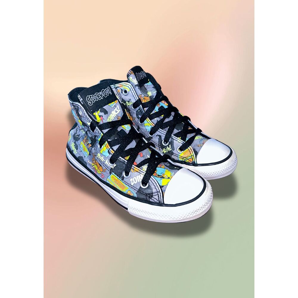 Converse x Scooby-Doo Chuck Taylor All Star High Tops Youth 1 Gray
